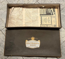 Alte Papp Schachtel Karton für Pelzwaren Carl Buchholz Mainz um1900 66x31cm Deko