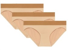 Jockey 3er Pack Damen Bikini Slip Hipster Microfaser Light Beige Funktionsfaser 