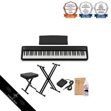 KAWAI ES120B Schwarz Digitalpiano 88 Tasten X-förmiger Ständer und X-Hocker...