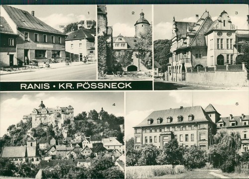 Ansichtskarte ranis pössneck - ansichtskarte,