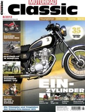 MC1308 + YAMAHA SR 500 + GILERA Saturno + Egli Target  + MOTORRAD CLASSIC 8/2013
