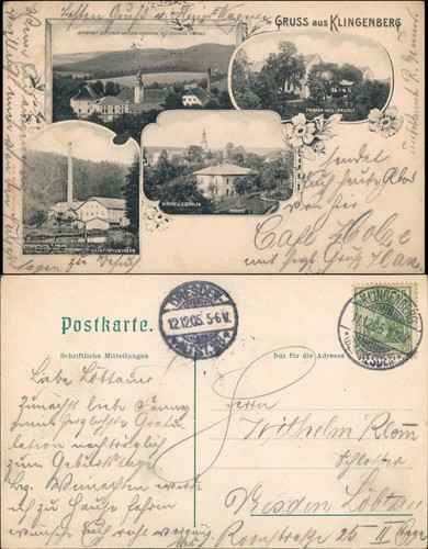 Ansichtskarte klingenberg - ansichtskarte,