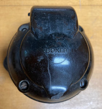 Original alte Bakelit Steckdose Marke "Boxer" Schuko Aufputz, Ersatzteil/defekt