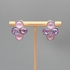 Elegante Ohrstecker mit Swarovski® Kristall in Kleeblatt Form Geschenk Neu