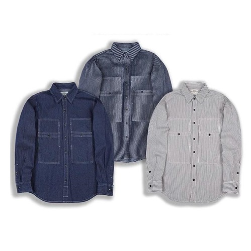 Herren western langarm striped - western,