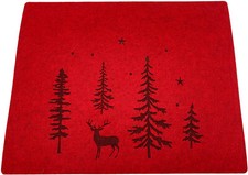 Platzset, weihnachtliche Platzmatte Lius, my home, (Set, 4-St), mit Waldszenen-P