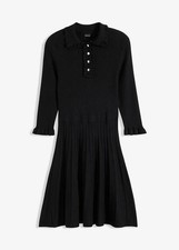 Neu Strickkleid Gr. 36/38 Schwarz Damen-Strick-Kleid Winterkleid Minikleid