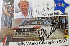 Alte Rallye Autogrammkarte