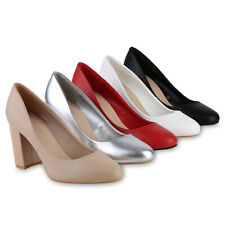 Damen Klassische Pumps Absatzschuhe Elegante Basic 841385 Schuhe 