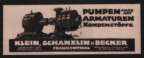 Frankenthal werbung 1917 - werbung,