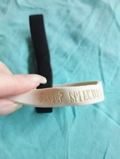 Nike Vintage Armband Set Silikon weiß schwarz statement Stand Up Speak up Logo