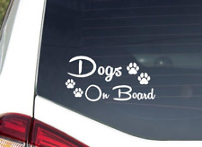 Hunde an Bord Vinyl-Autoaufkleber Abziehbild Welpe Liebe Sicherheit Walker Groomer Haustier