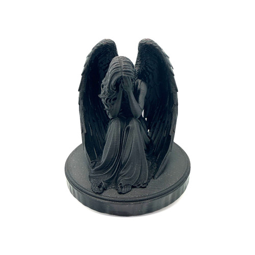 Engel figur schwarz - schwarz, traurig