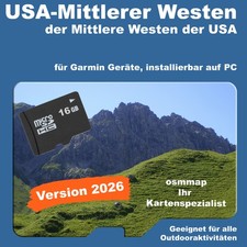 USA Mittlerer Westen Karte