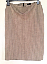 KATHLEEN MADDEN  Damen Rock, Gr. XL  - Merino Wolle,  Braun-Beige