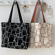 Stylische japanische Katzen-Handtasche für Damen, Cartoon Design, Schultertasche