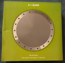 Alessi Mini Girotondo King-Kong Tablett rund Edelstahl neuwertig