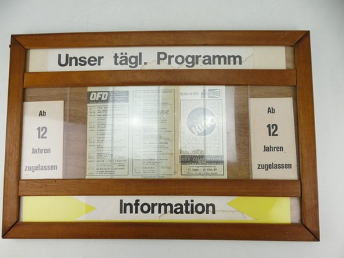 Programmtafel kino antik - kino,