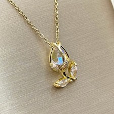 Blume halskette damen - blume,