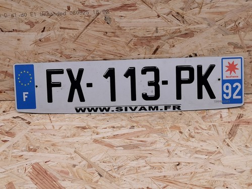 Nummernschild frankreich eu - nummernschild, in