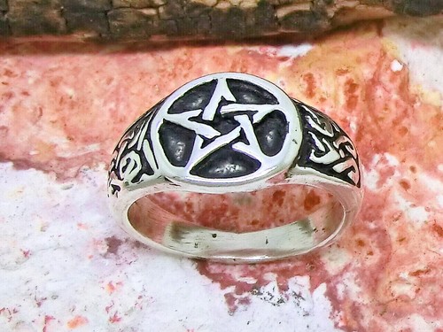 Pentagramm ring 925 sterling - pentagramm,