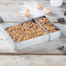 Backrahmen eckig 5 cm hoch stufenlos Edelstahl verstellbar