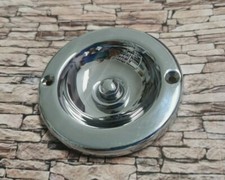 REV Metall Unterputz IP44 Klingelplatte Klingeltaster rund Chrom 12V DÜWI 04483 