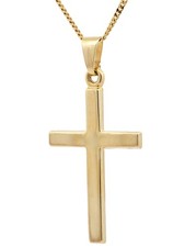 Anhänger kreuz 585 gold - 585, mit