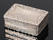 Jugendstil 925 Silber Pillenbox Dose floral Sterling art nouveau silver pill box