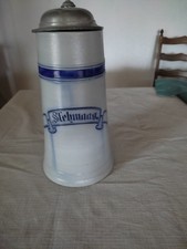 Bierkrug mit zinndeckel - bierkrug, zinndeckel-