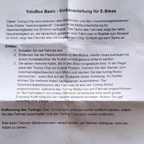 Yolobox basic tuning chip - tuning-chip, für