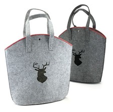 Handtasche Filz Hirsch Geweih