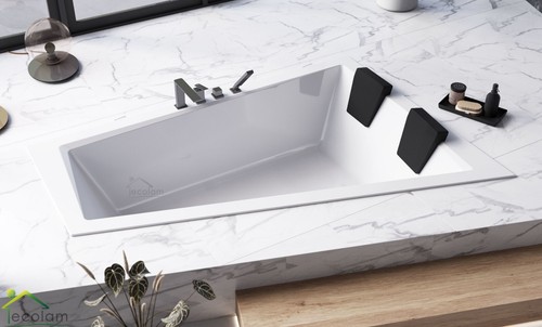 Große badewanne eckwanne slim - badewanne,