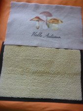 2 Schmutzfangmatten, Sauberlauf/Tür/Fussmatte, Grau/Pilze, Autumn, Hellgrün