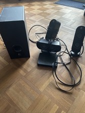 Logitech X-530 PC-Lautsprechersystem, Surround Anlage, Aktiv Subwoofer