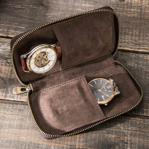 Leder uhrenrolle reiseetui - leder,
