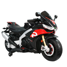 Aprilia 24V Kids Electric Motorcycle 10KMH Dirt Bike Ride on Motorbike LED Light