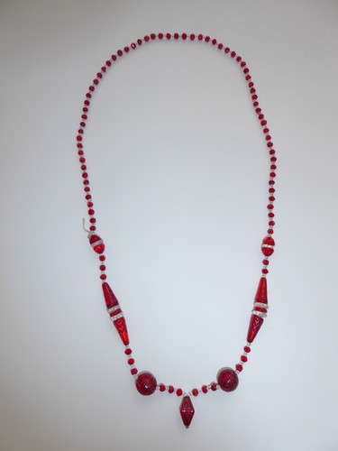 Rote glasperlenkette max - rote,
