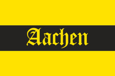 Aufkleber Aachen Streifen Fahne Flagge 15 x 10 cm Autoaufkleber