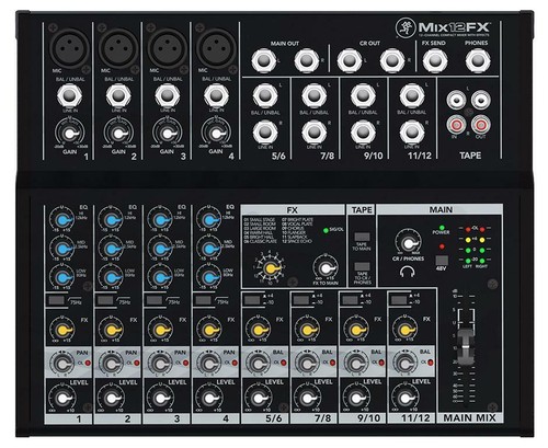 Mackie mix12fx kanal - mix12fx, pa