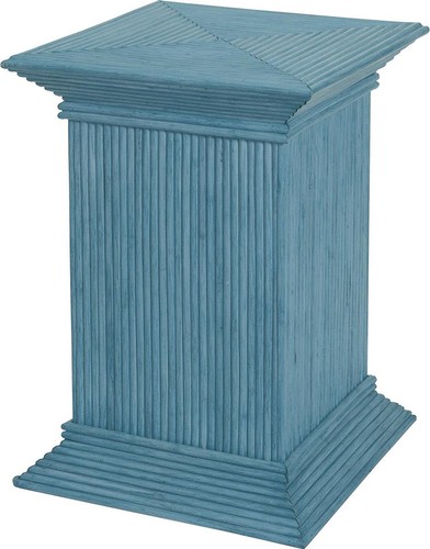 Blumensäule aus echtem - , rattan