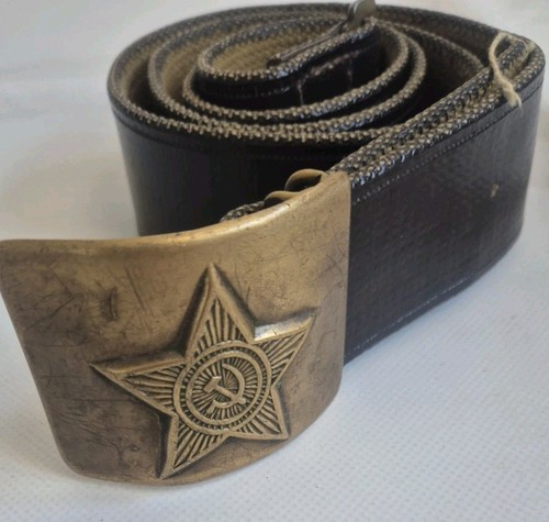 Vintage echt leder gürtel - vintage,