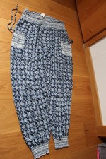 Apricot Hose Damen Flatterhose Damenhose Sommerhose blau Muster XXL neu