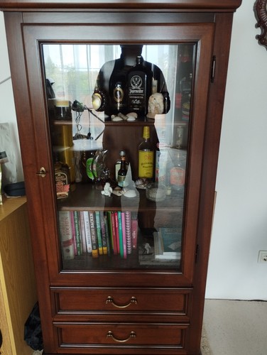 Selva holz glas vitrine braun - selva, holz-glas