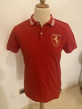 Ferrari Poloshirt Herren, Rot, Größe M, Orginal Scuderia