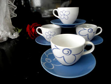 4 Cappuccino Tassen + Untertassen Flirt by Ritzenhoff-Breker DODDLE neuwertig