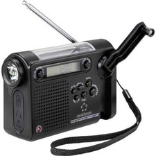 Renkforce RF-CR-200 Kofferradio UKW, MW, KW Notfallradio wiederaufladbar,