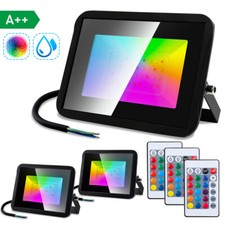 RGB Fluter Baustrahler Scheinwerfer 10-50W IP66 LED Außen Strahler Wandleuchter