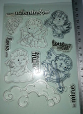 Stempel clear stamp Herzen Valentinstag Love Engel Amor