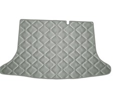 Grau Gestepptes Öko Leder Kofferraumteppich für Nissan Pulsar C13 2014-…